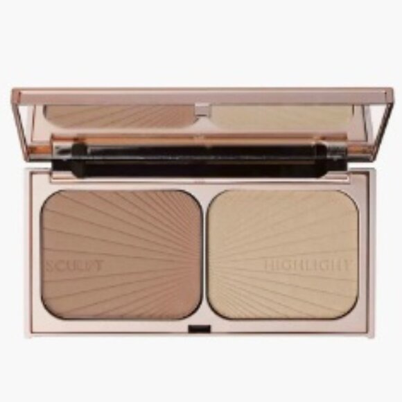 Charlotte Tilbury Beauty gift set- 2pc, Brush, Bronzer Highlight Palette - NEW - Picture 8 of 13